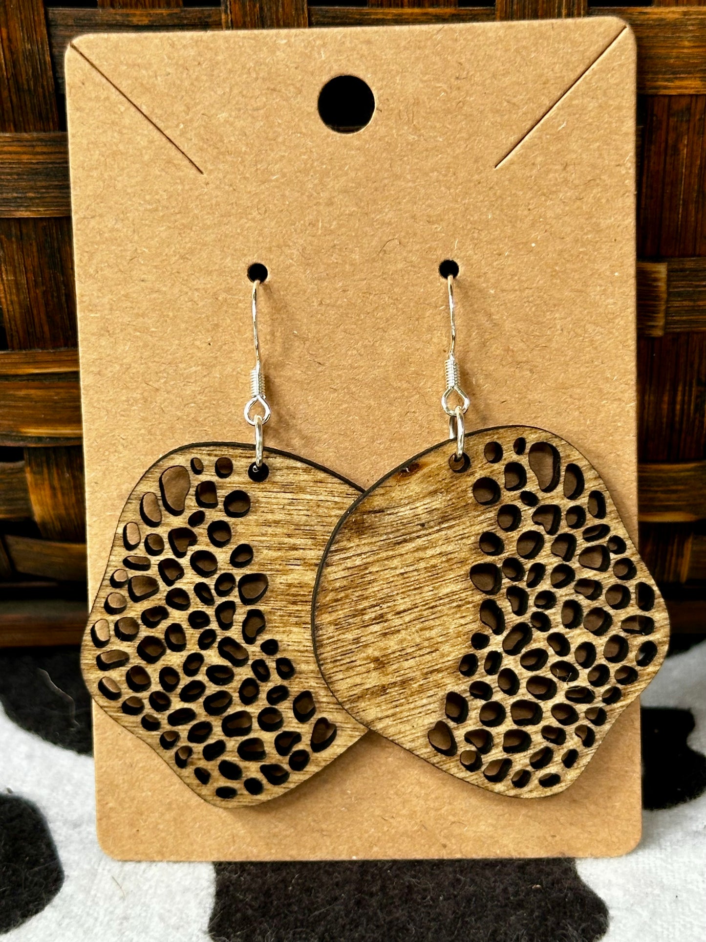 Boho Leopard Cutout Dangles