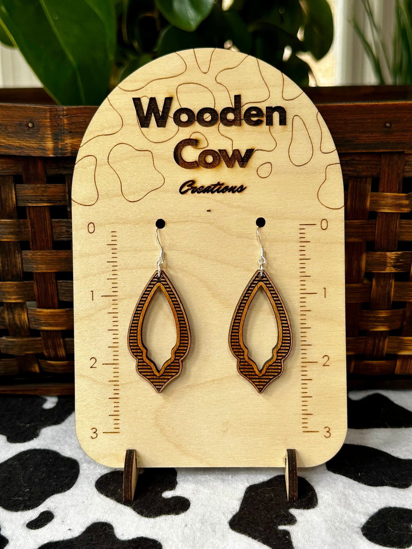 Rustic Marquise Dangle