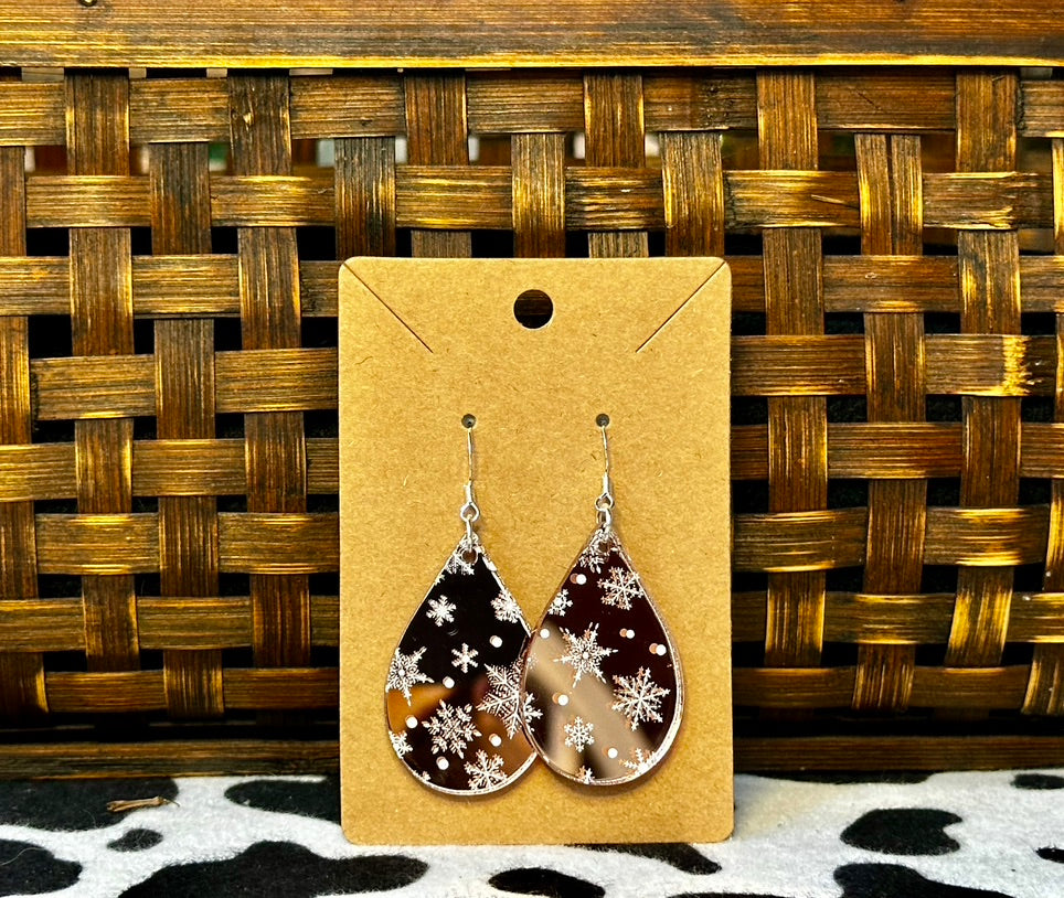 Mirrored Holiday Earrings