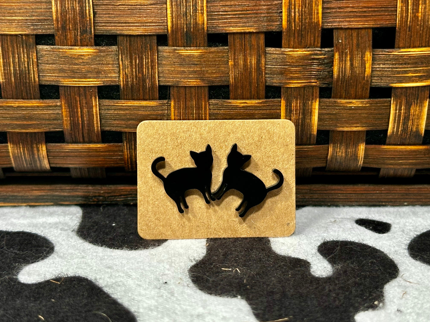 Black Cat Studs