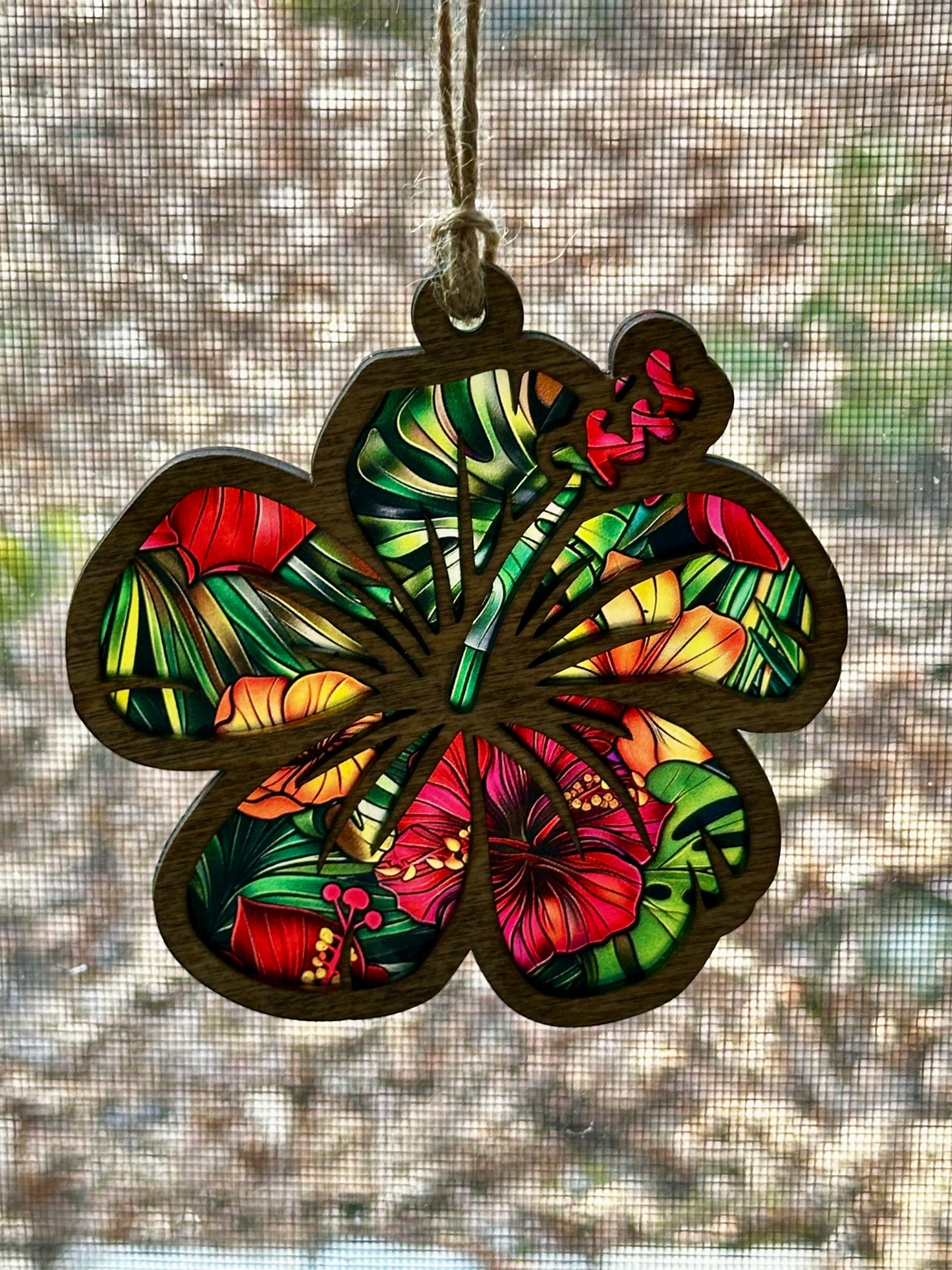 Hibiscus Flower Suncatcher