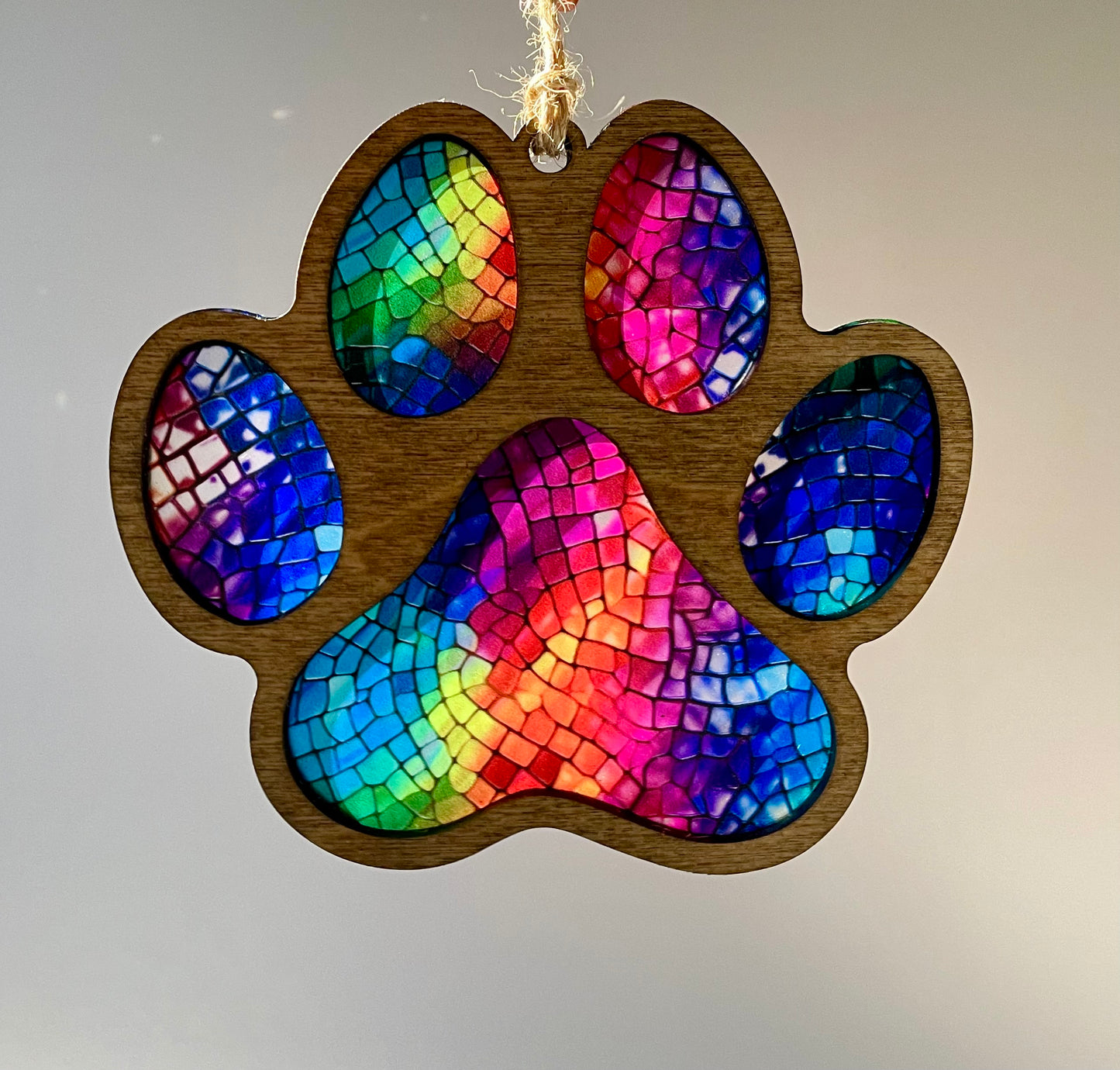 Paw print Suncatcher