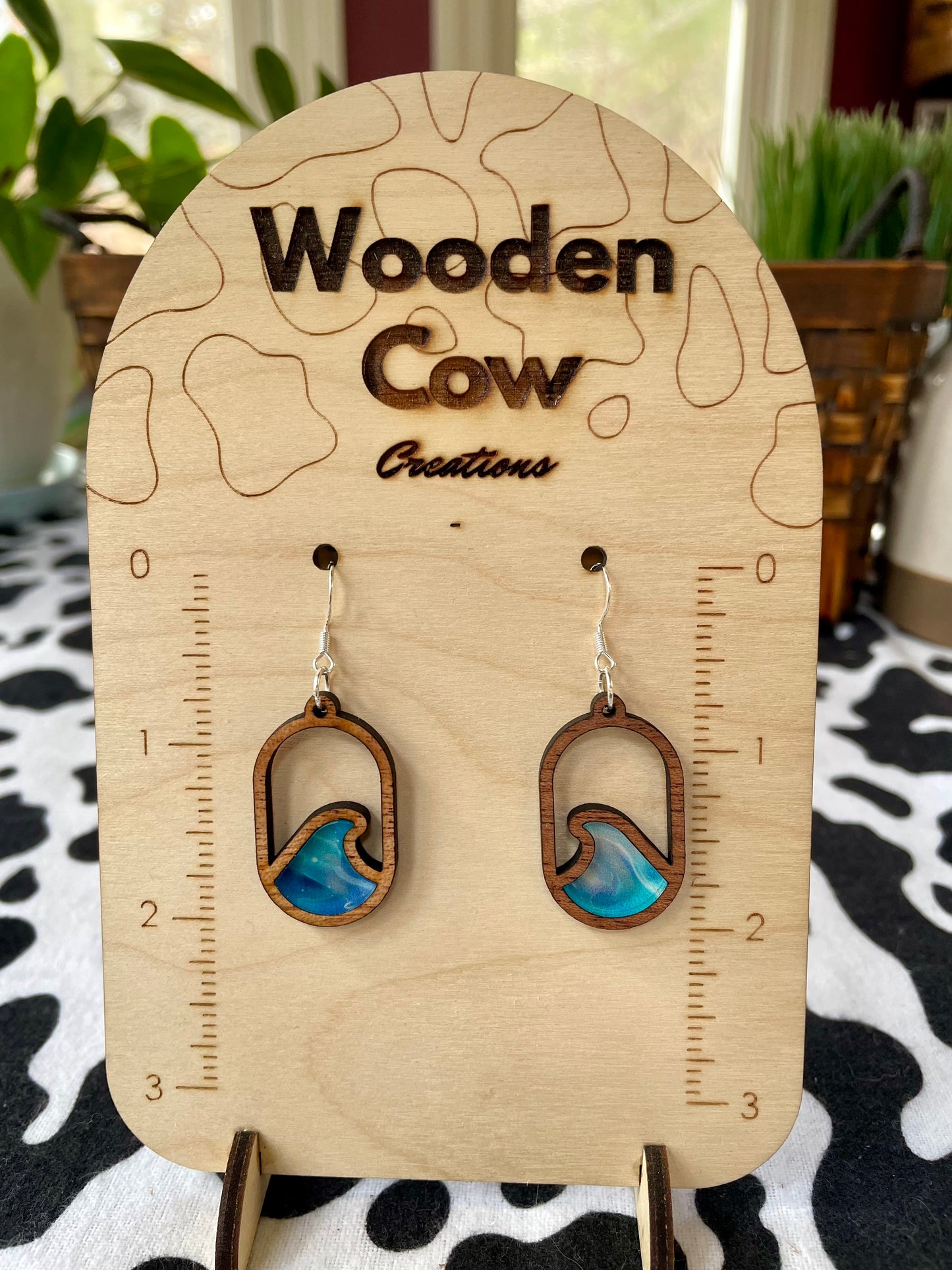 Wave Acrylic Dangle