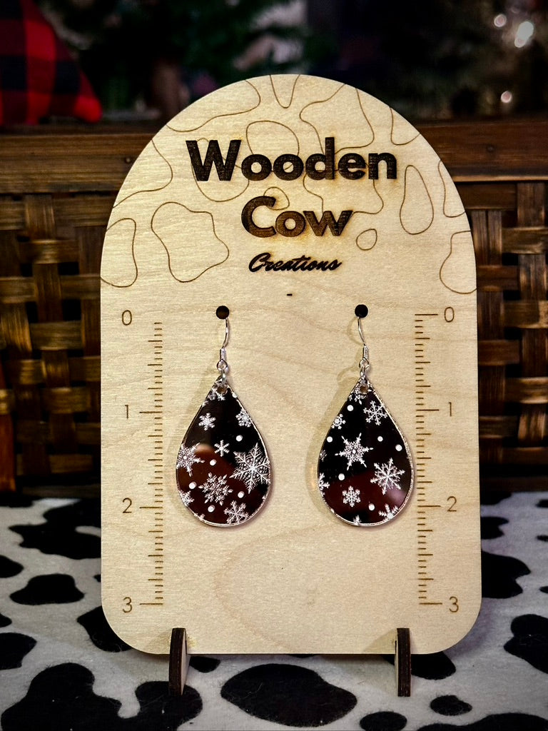 Mirrored Holiday Earrings