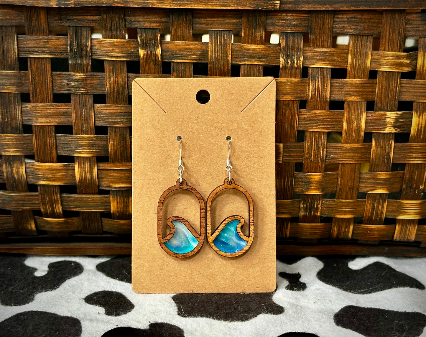 Wave Acrylic Dangle