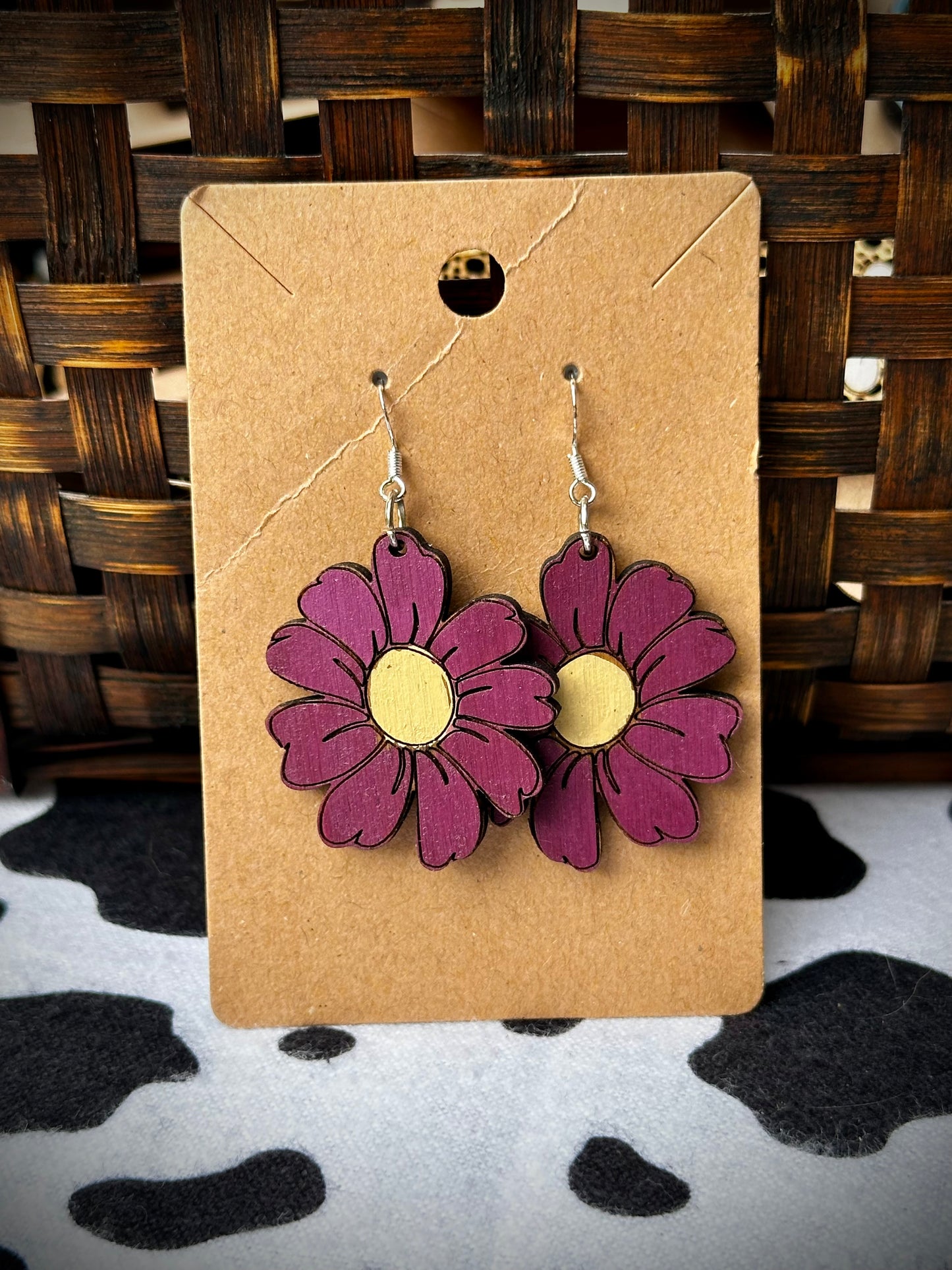 Colorful Daisy Flower Dangles