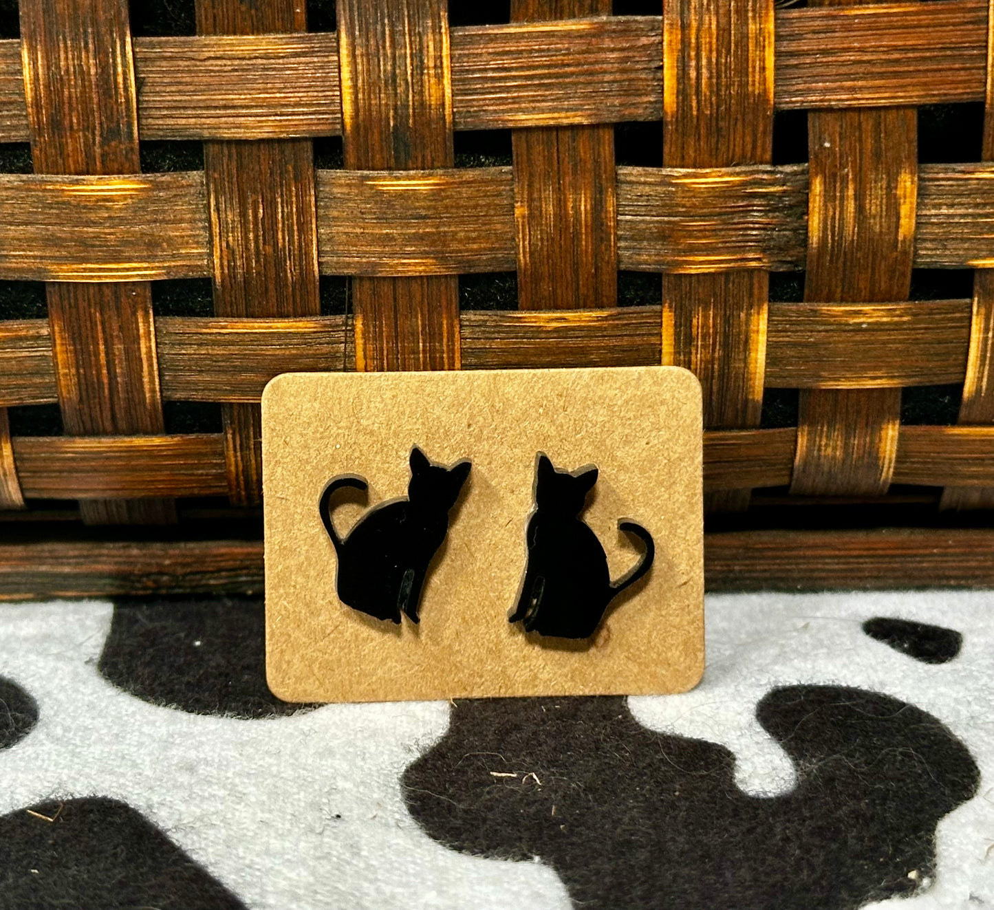 Black Cat Studs