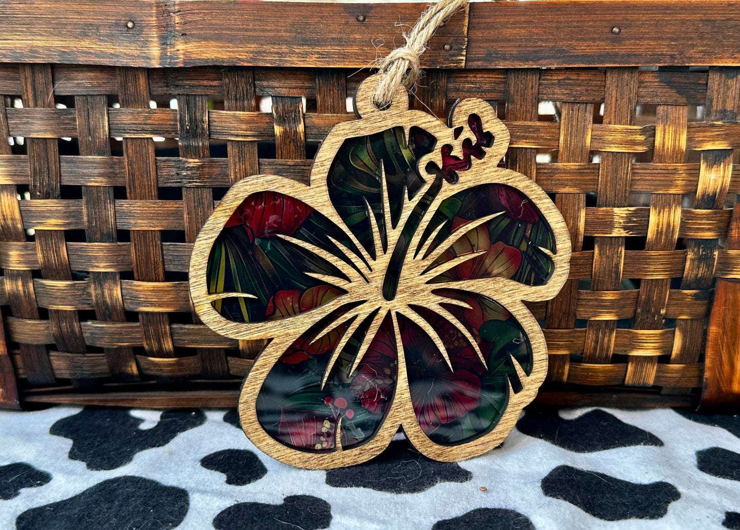 Hibiscus Flower Suncatcher
