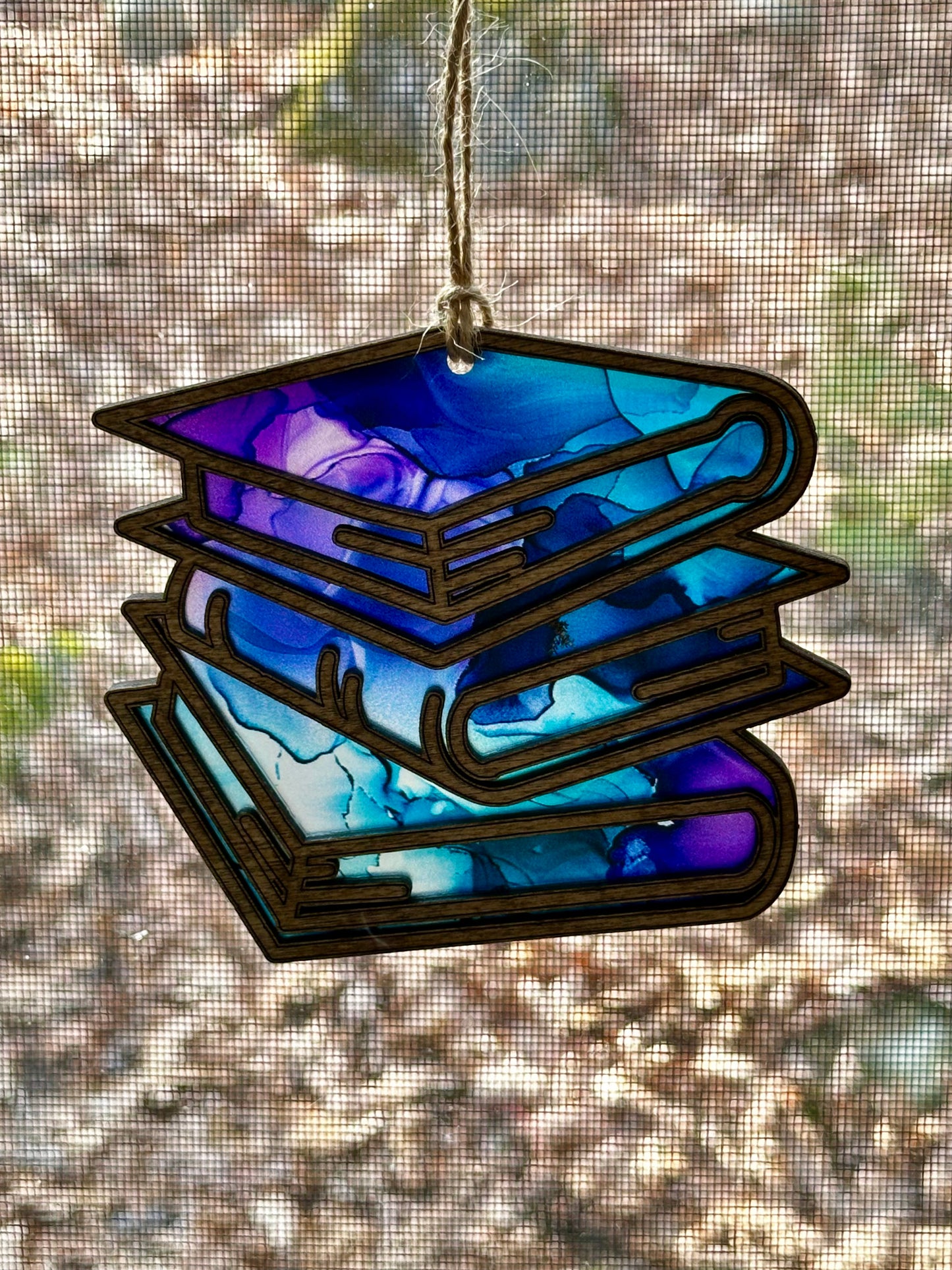 Book Stack Suncatcher