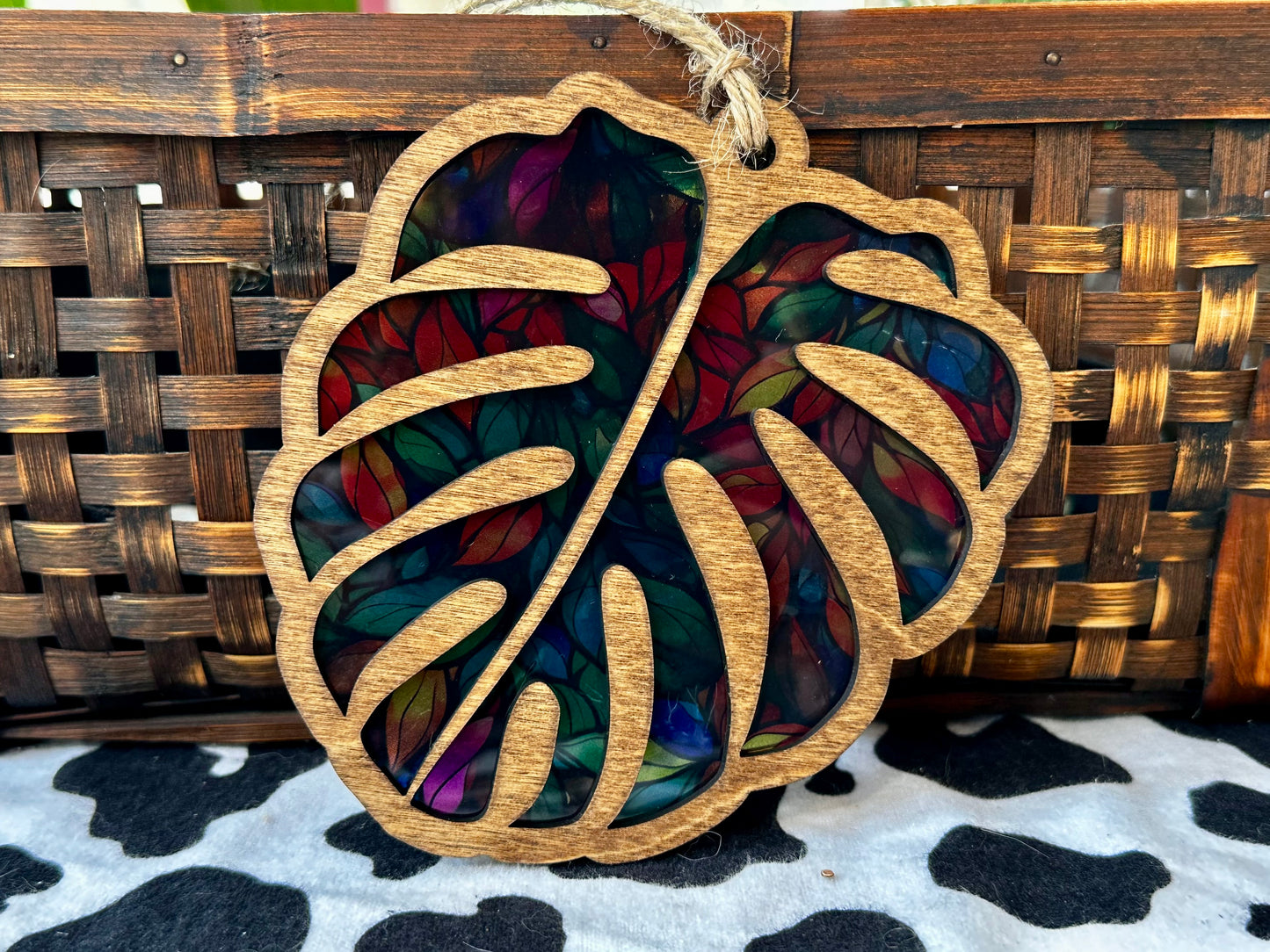 Monstera Leaf Suncatcher