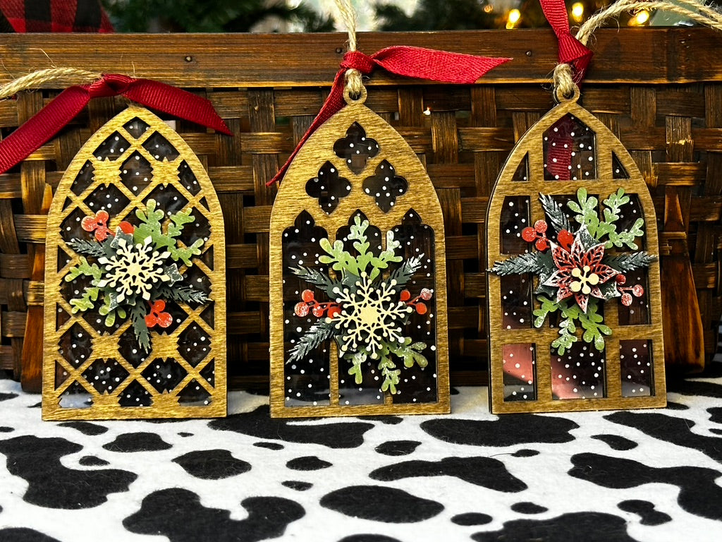 Snowy Window Panes