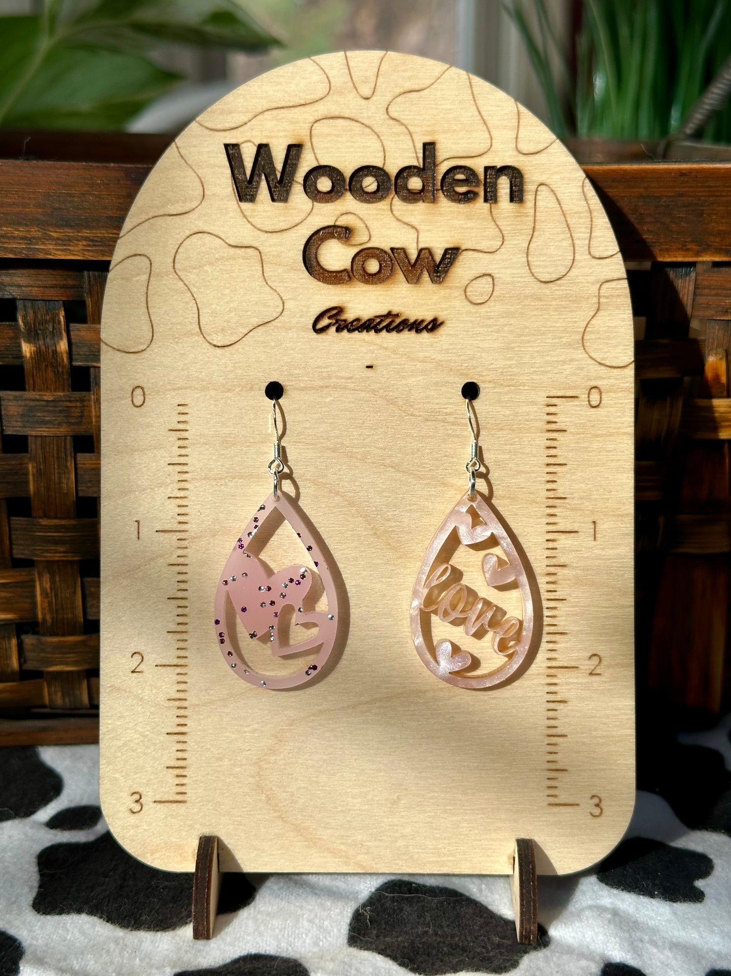 Love Acrylic Teardrops