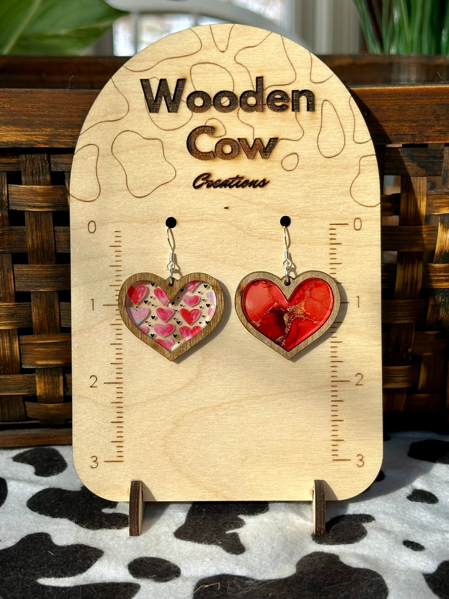 Heart Acrylic Dangles