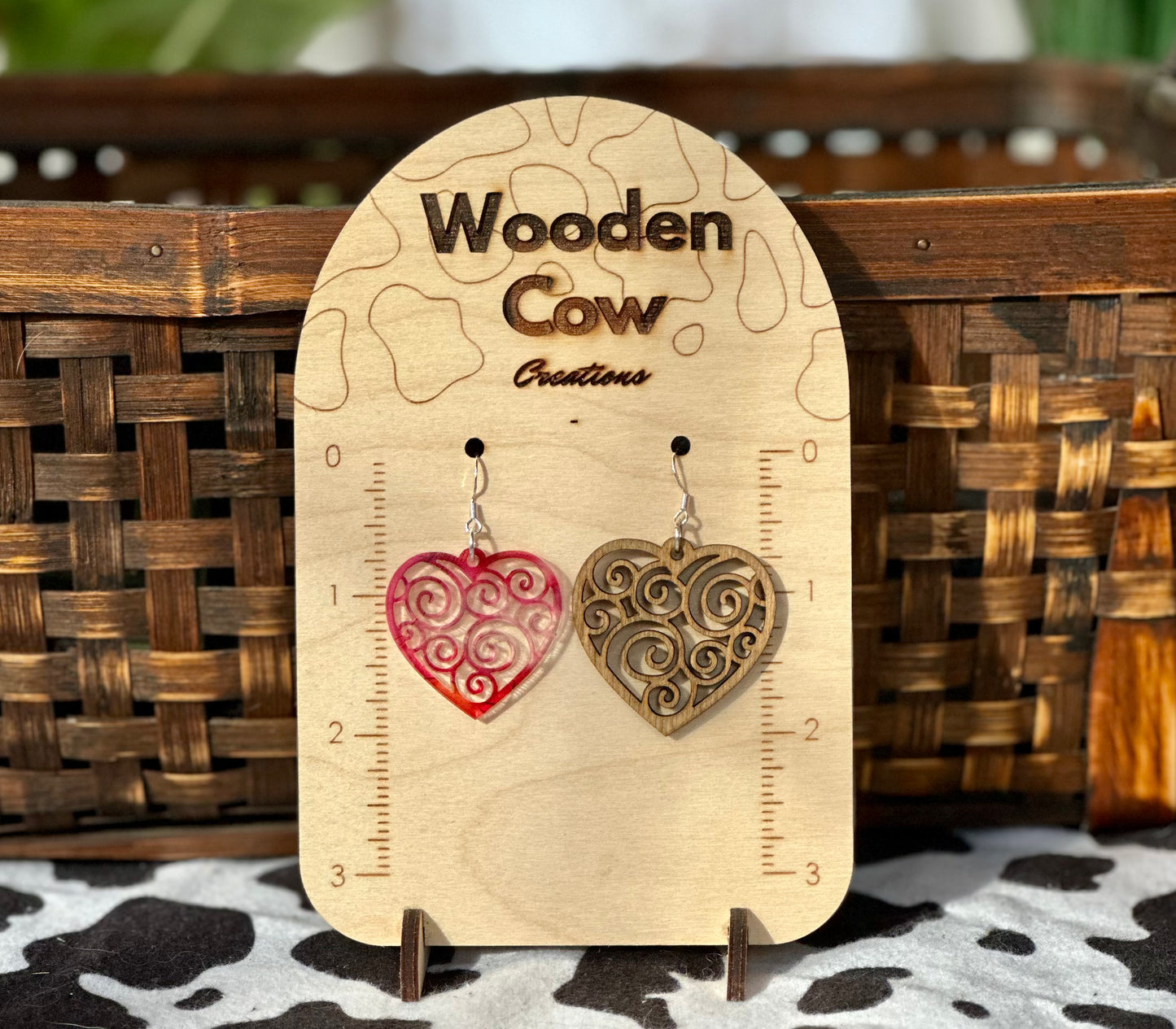 Swirly Heart Dangles