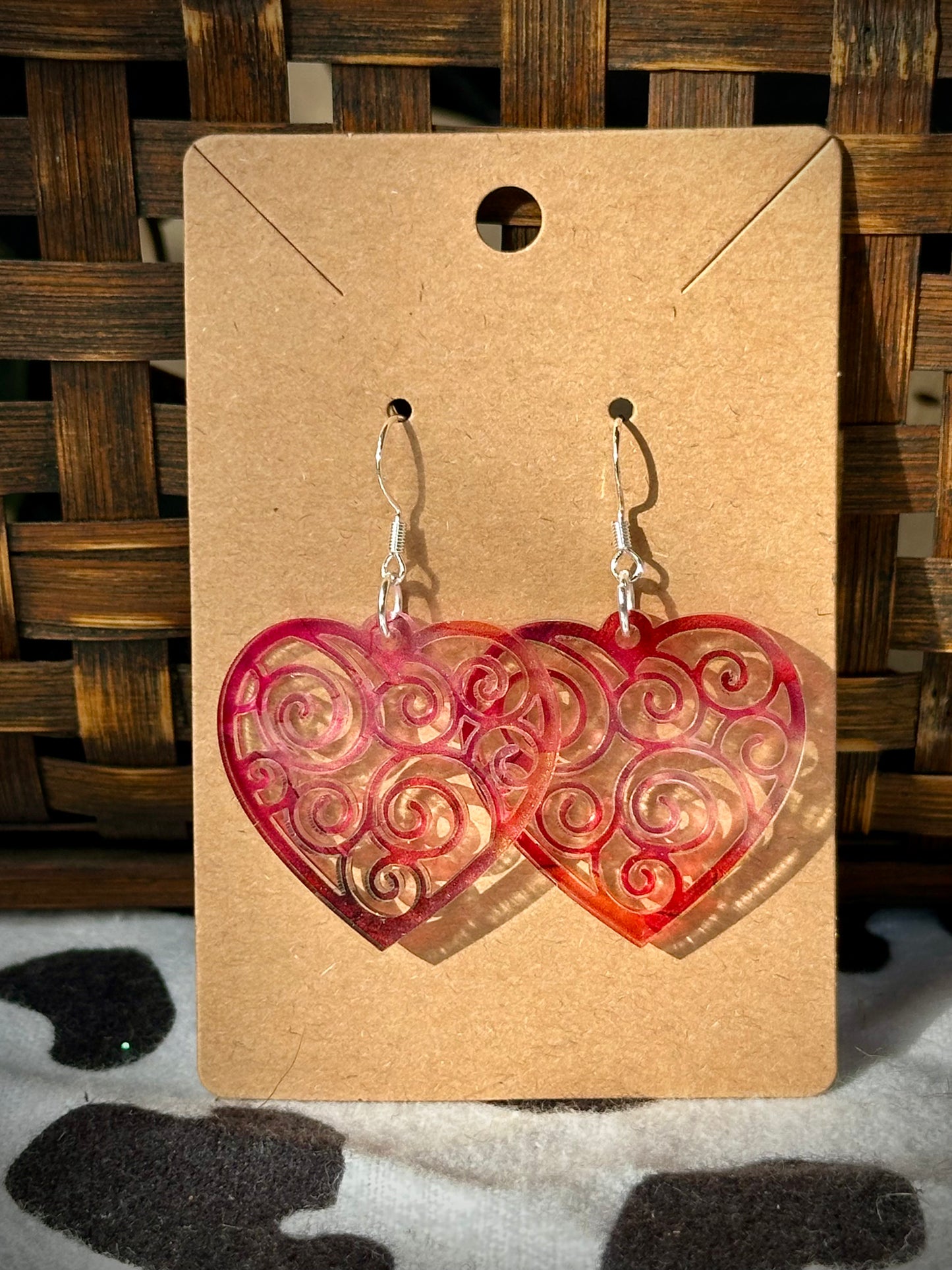 Swirly Heart Dangles