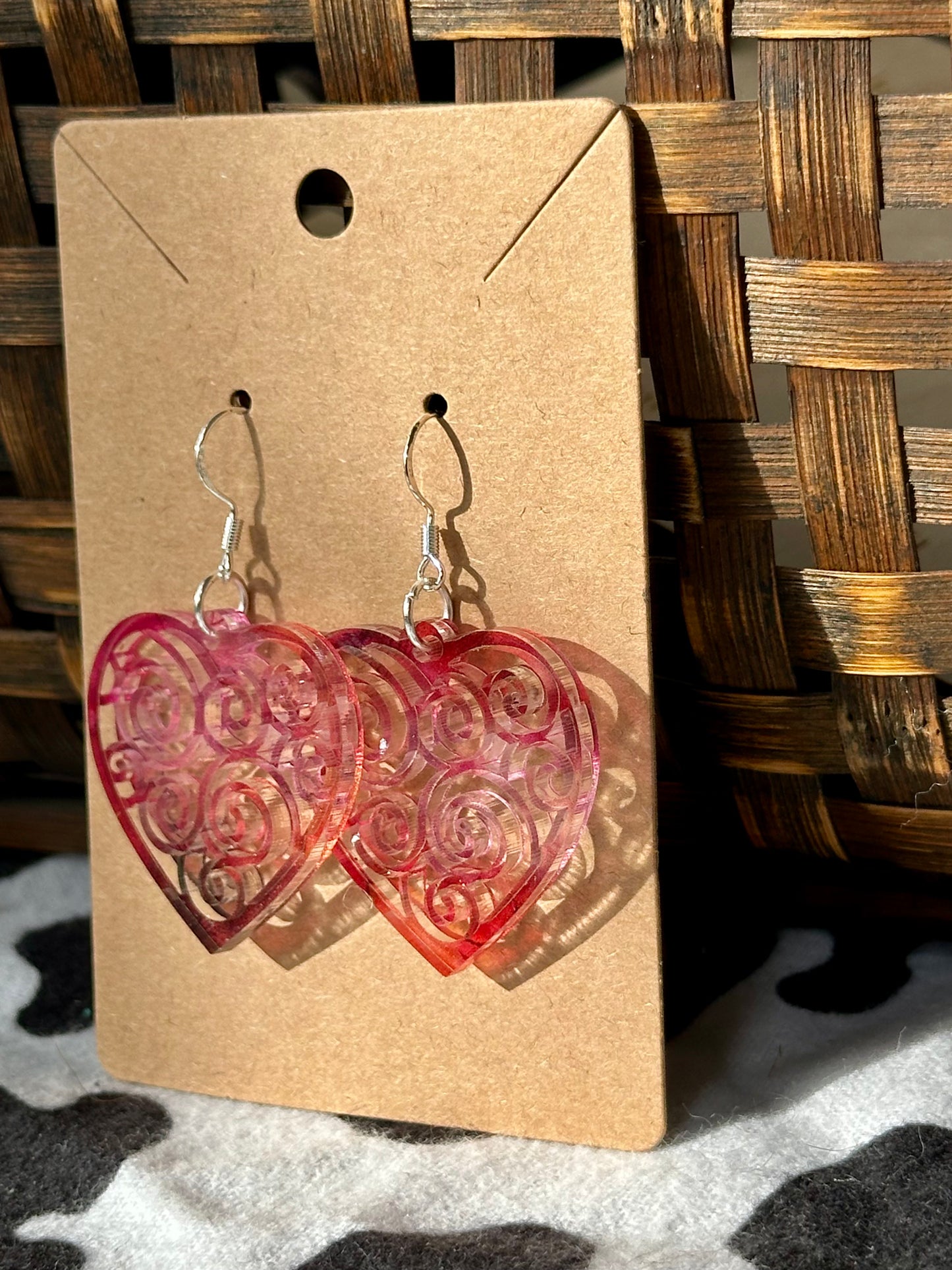 Swirly Heart Dangles