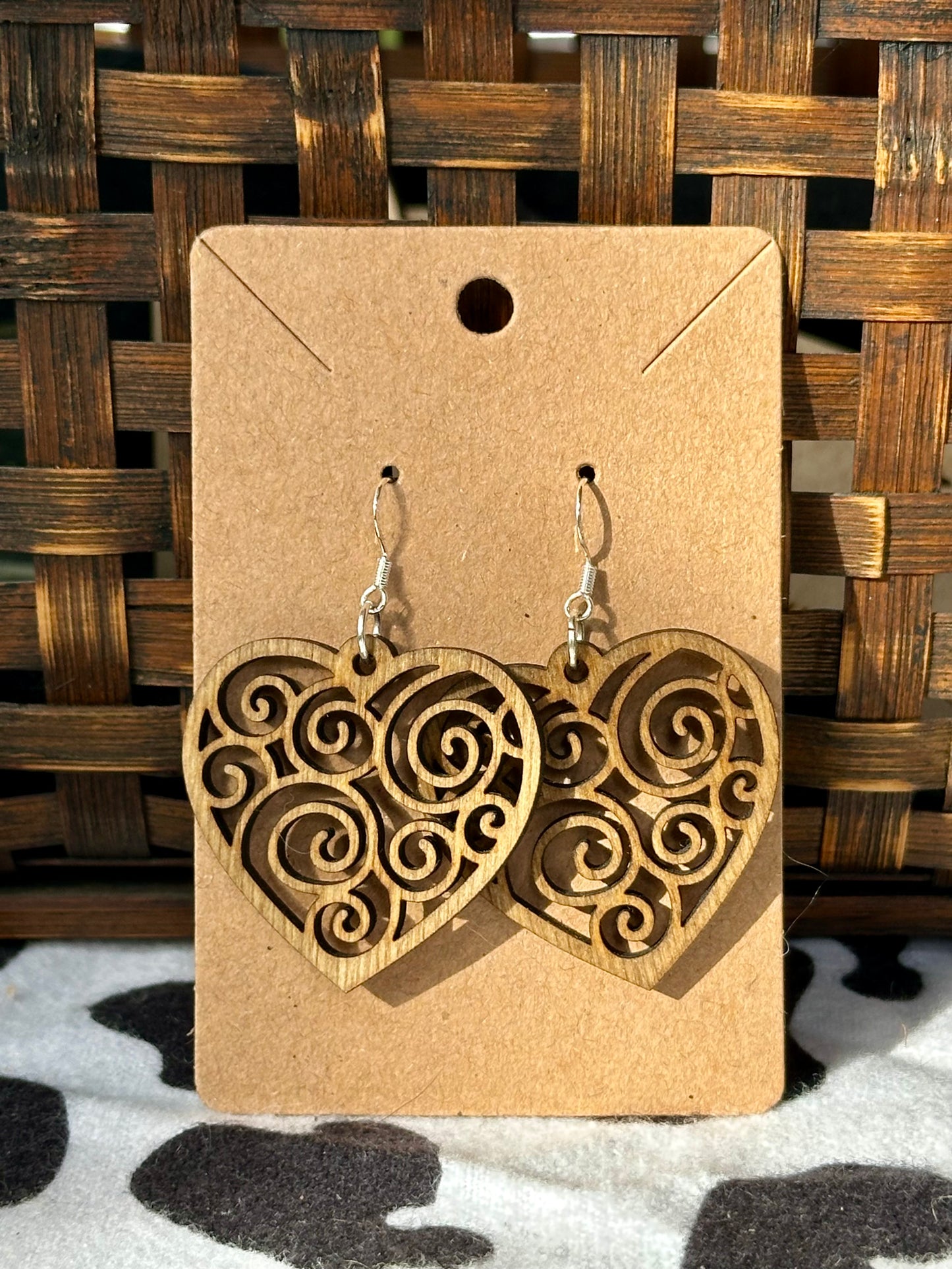 Swirly Heart Dangles