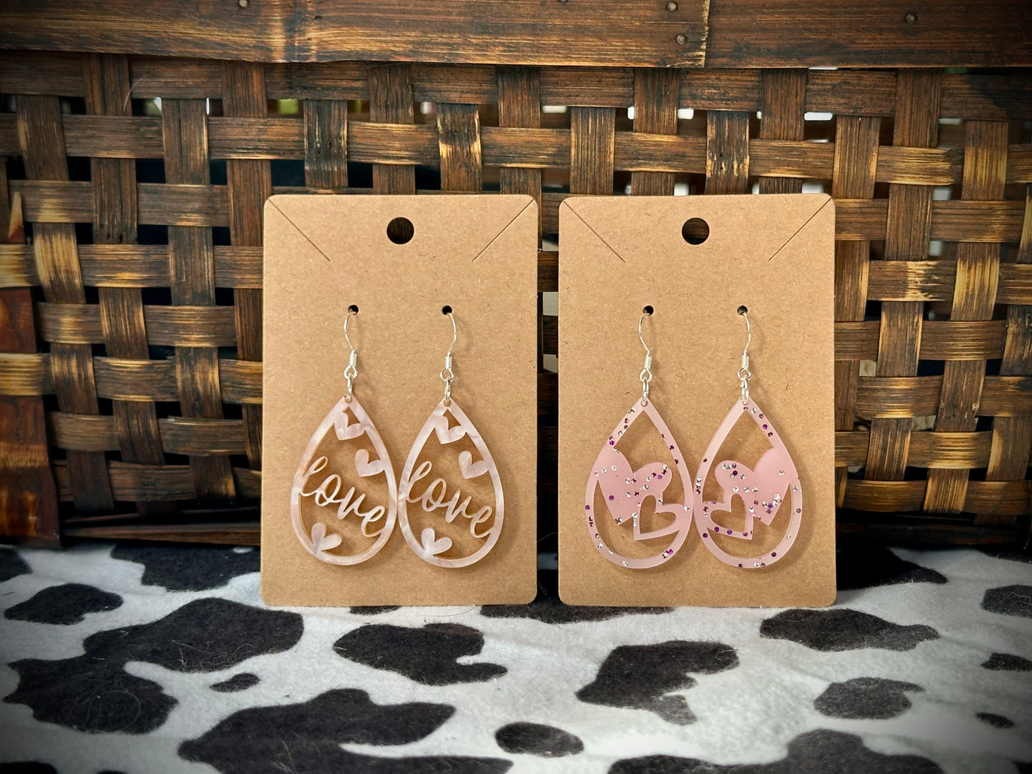 Love Acrylic Teardrops