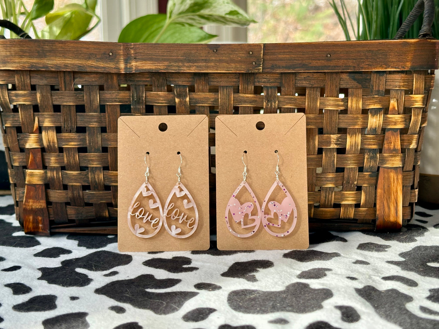 Love Acrylic Teardrops