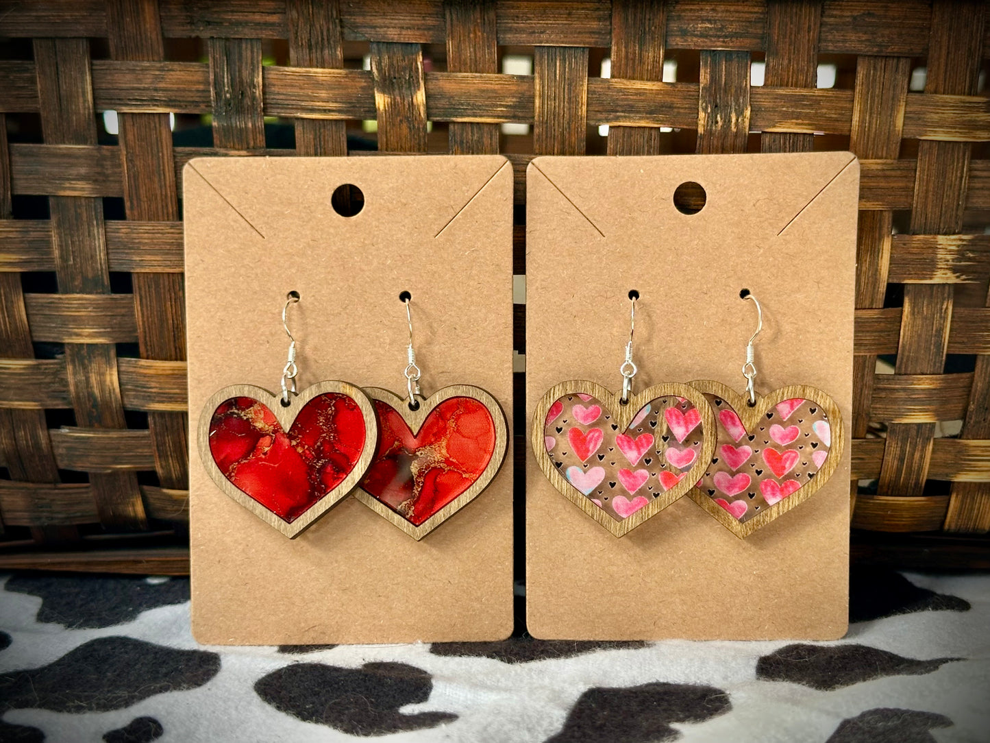 Heart Acrylic Dangles