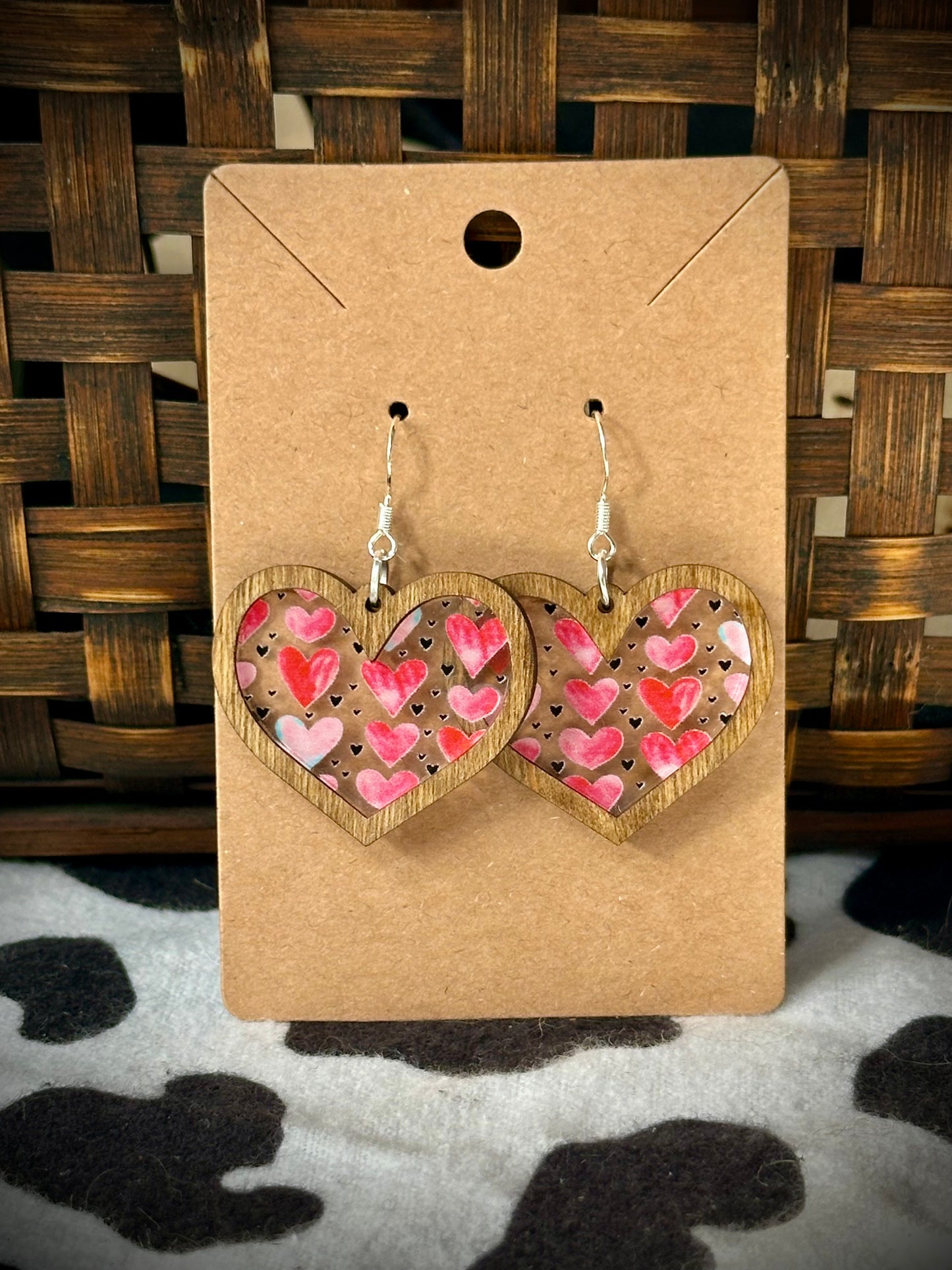 Heart Acrylic Dangles