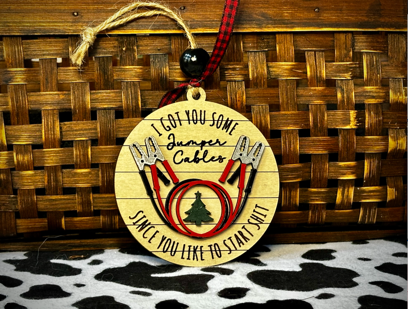 Jumper Cables / Start Sh*t Ornament