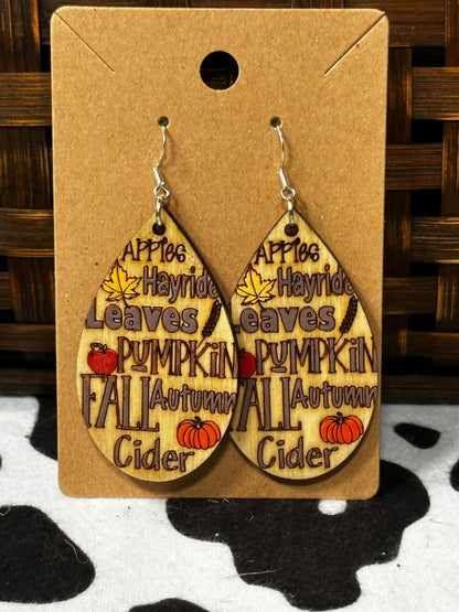 Fall Collage Dangles