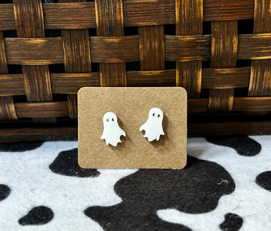 Ghost Studs (Acrylic)