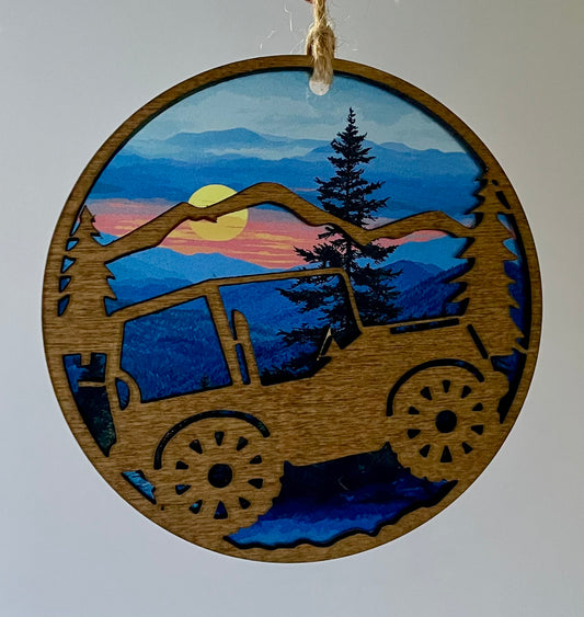 Mountain Jeep Sun-catcher