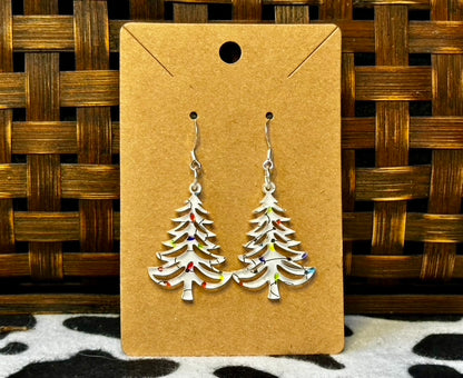 Acrylic Christmas Tree Earrings