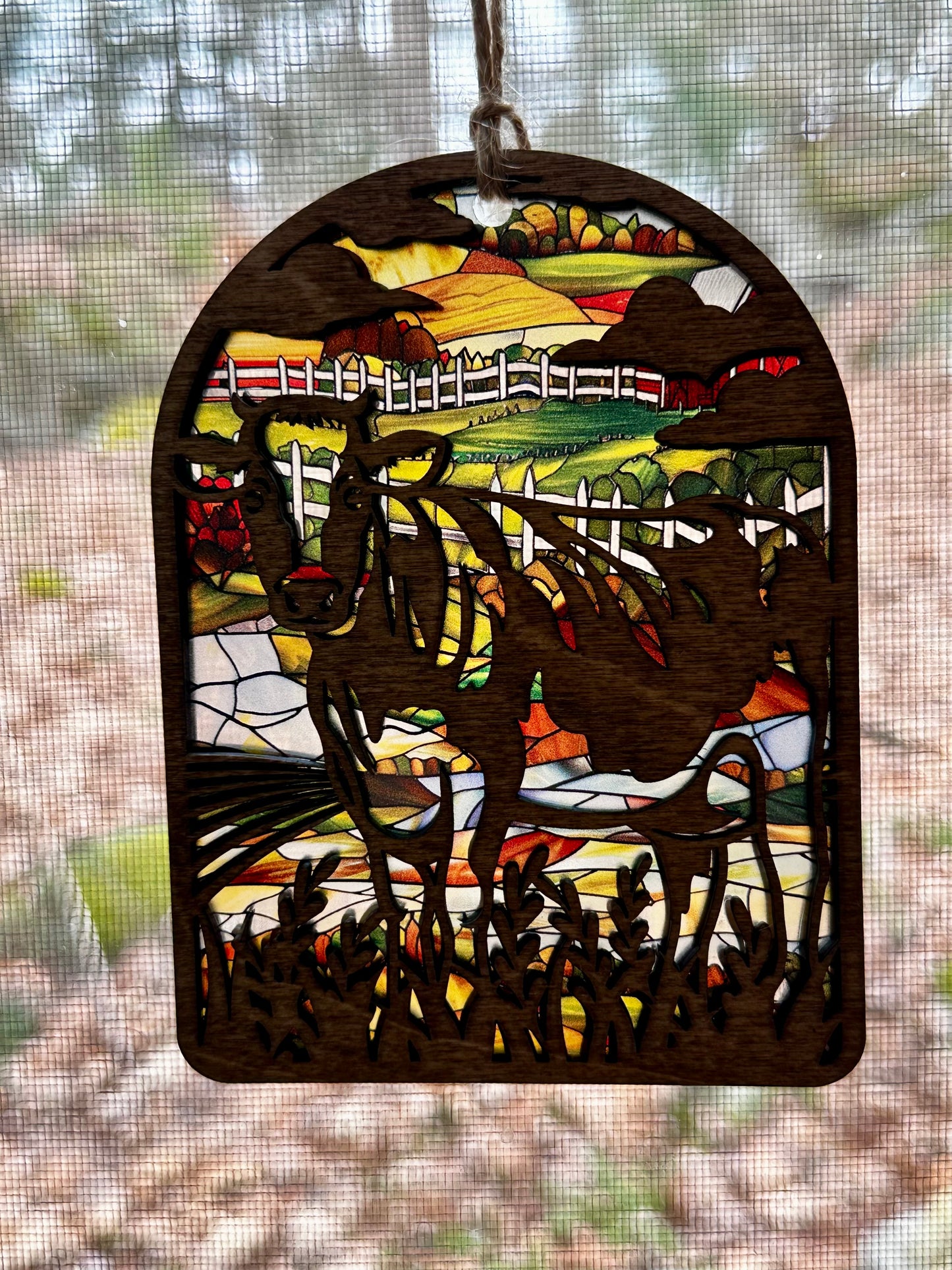 Farm Cow Sun-catcher