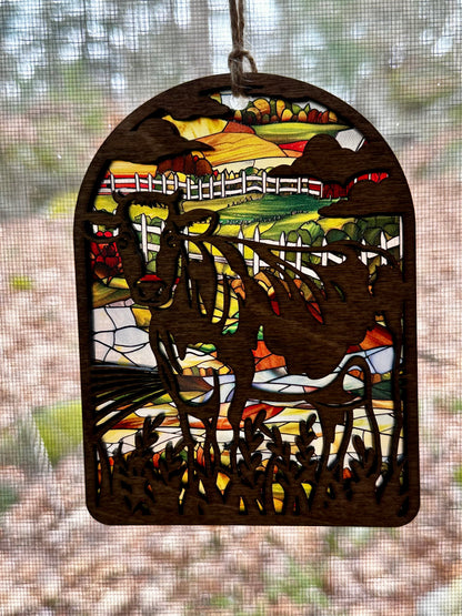 Farm Cow Sun-catcher