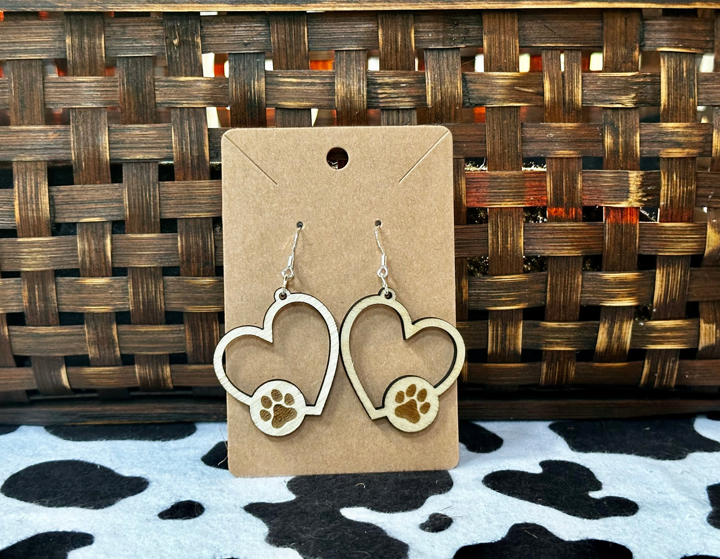 Paw print Dangles