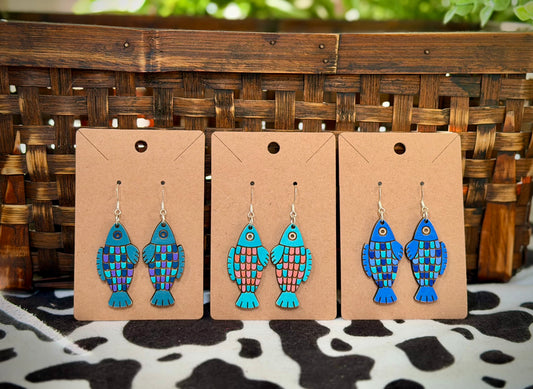 Rainbow Fish Dangles