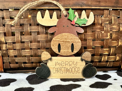 Merry Christmoose Ornament