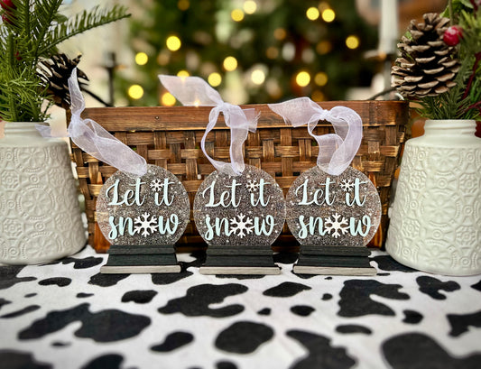 Let It Snow Snow Globe