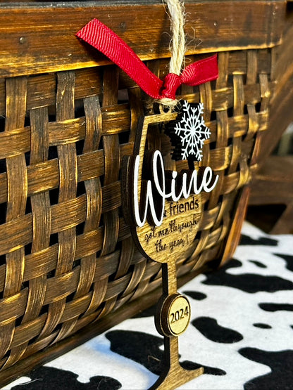 Wine & Friends Ornament