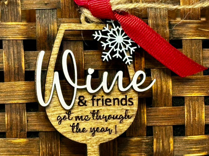 Wine & Friends Ornament