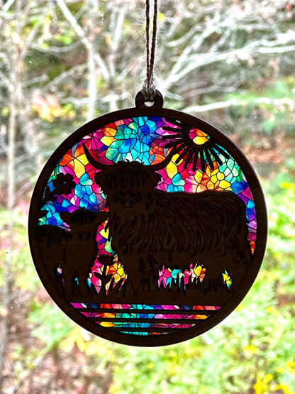 Highland Cow Suncatcher