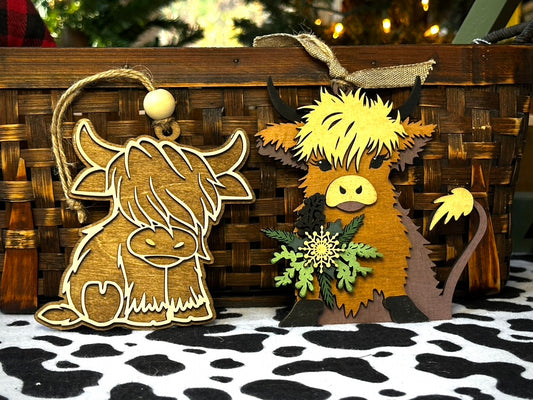 Highland Cow Ornament