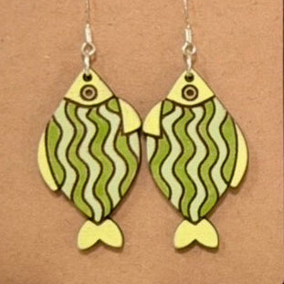 Olive green striped fish