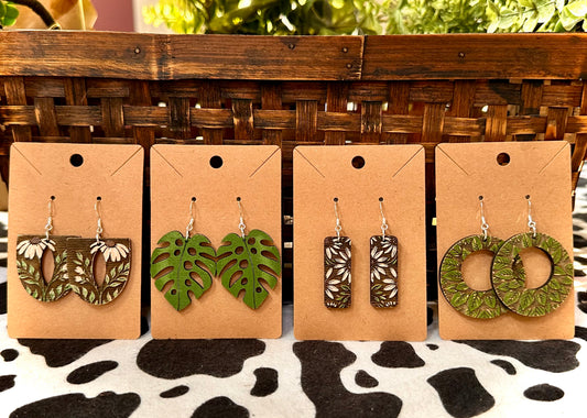 Spring Green Leaf Dangles
