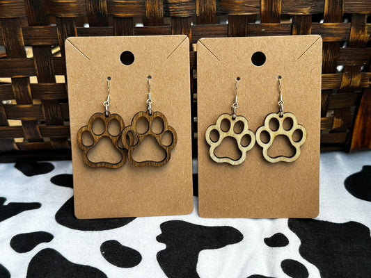 Paw Prints Dangles