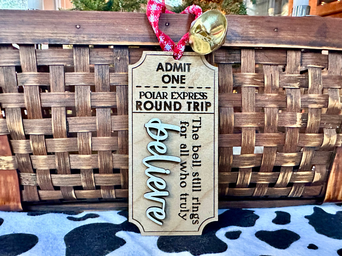 Polar Express Ticket Ornament