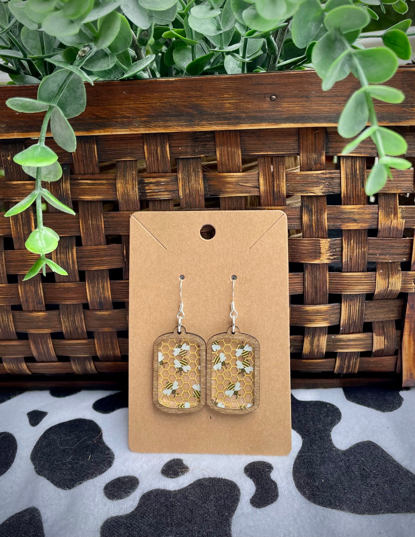 Beehive Acrylic Dangles