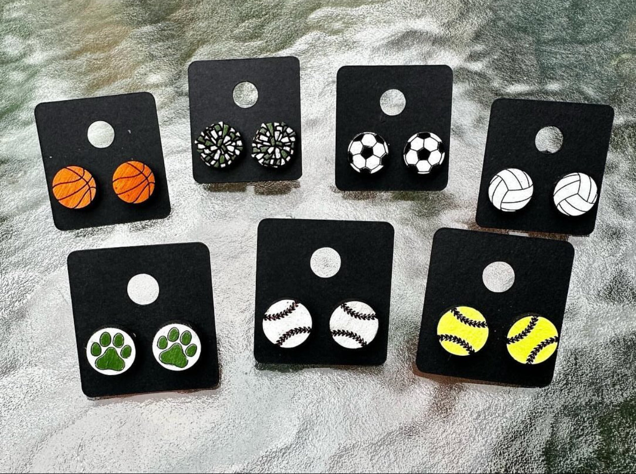 Sport Ball Wooden Studs