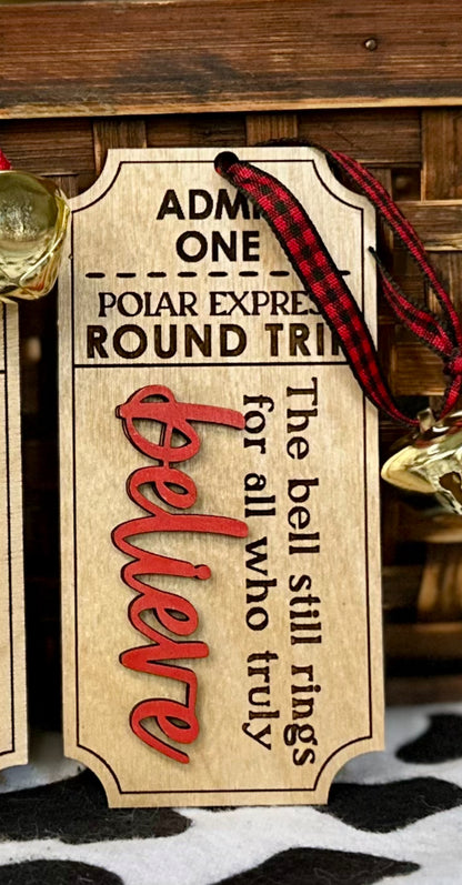 Polar Express Ticket Ornament