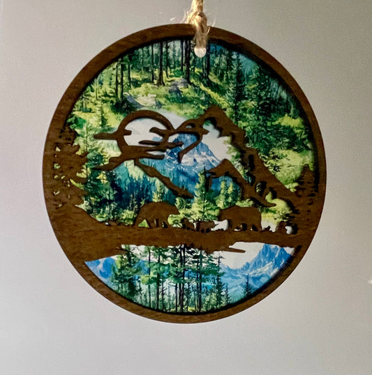Bears Mountain Scene Suncatcher