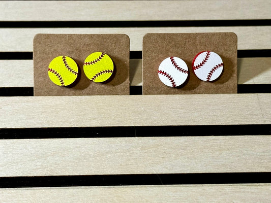 Softball/Baseball Acrylic Studs