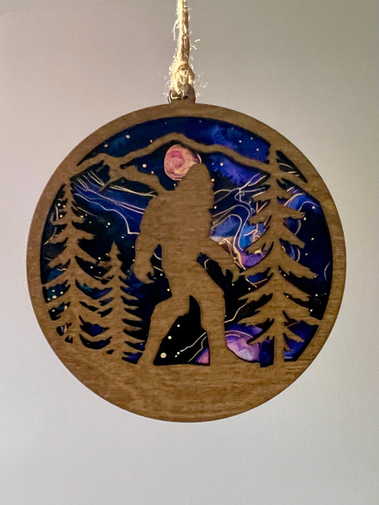 Sasquatch (Yeti) Sun Catcher